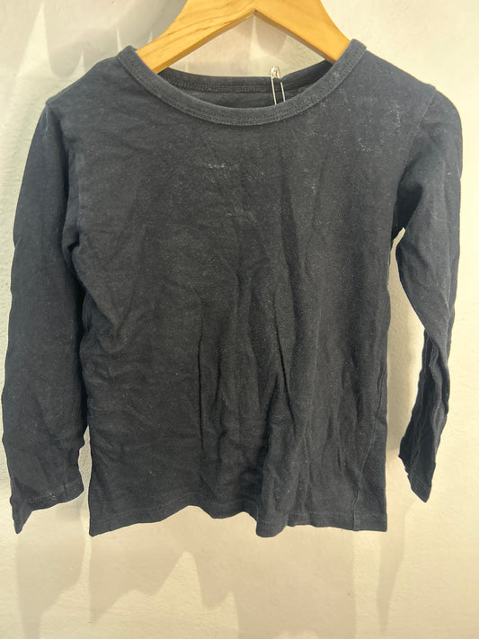 Minimoche black longsleeve 3-4y