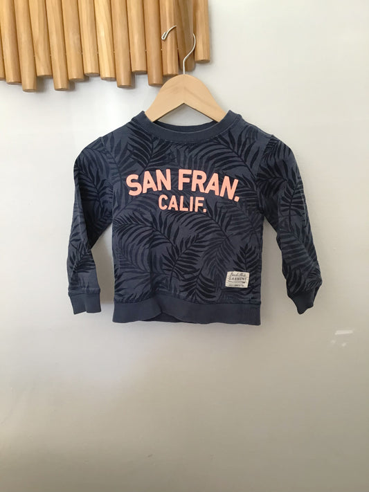 Blue San Fran pullover 18-24m