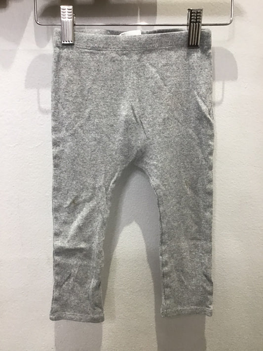 Grey ribbed pants 18-24m
