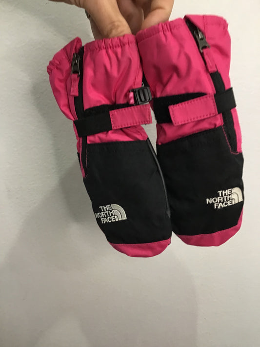 The North Face pink mitts 4y