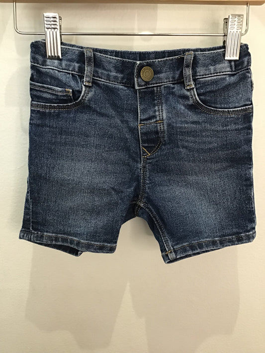 Stretchy denim shorts 12-18m