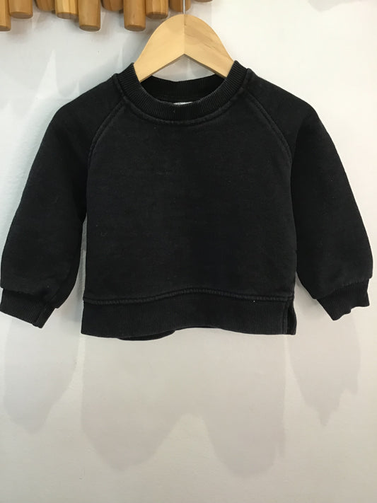 Pullover black 9-12m