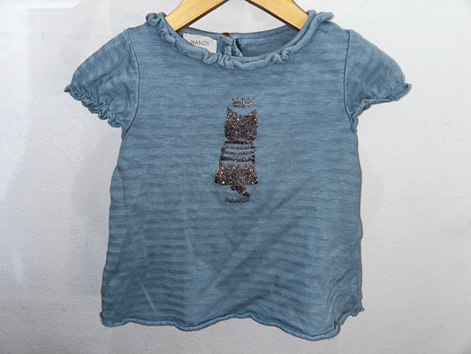 Nanos cat tee 4y