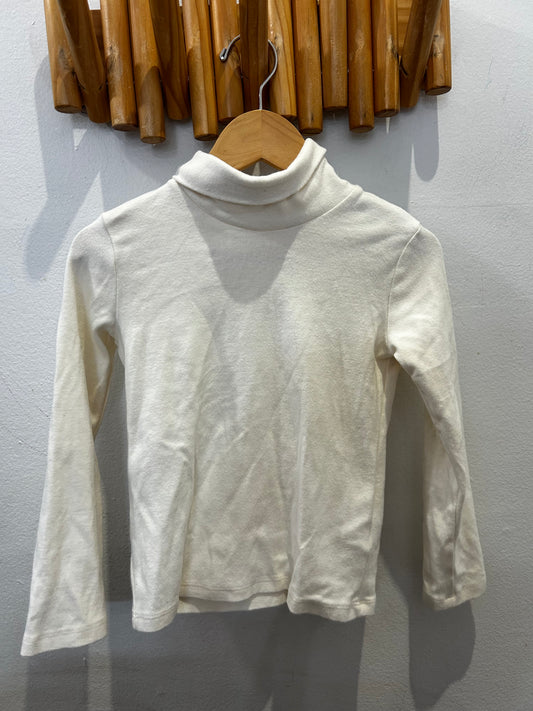 Cream turtleneck 4-5y