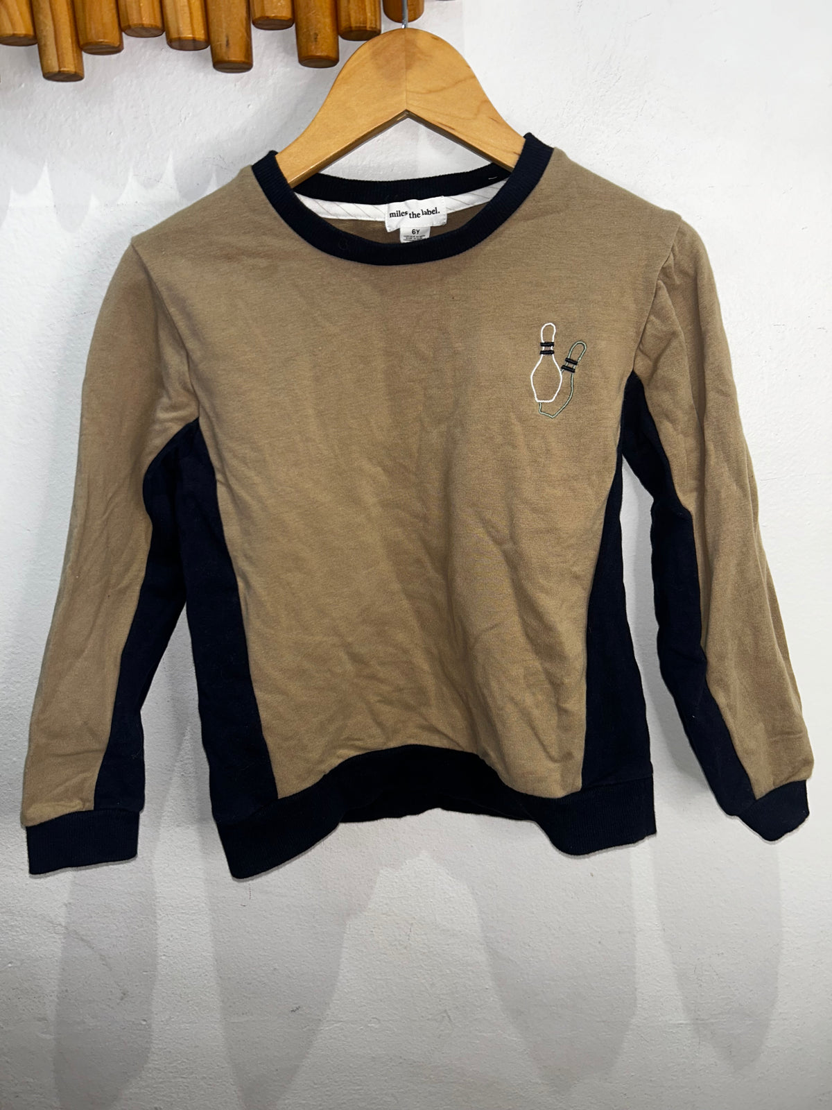 Miles the Label bowling pullover 6y