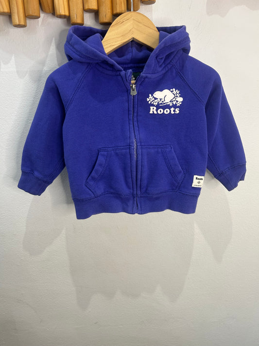 Roots blue sweatshirt 6-12m
