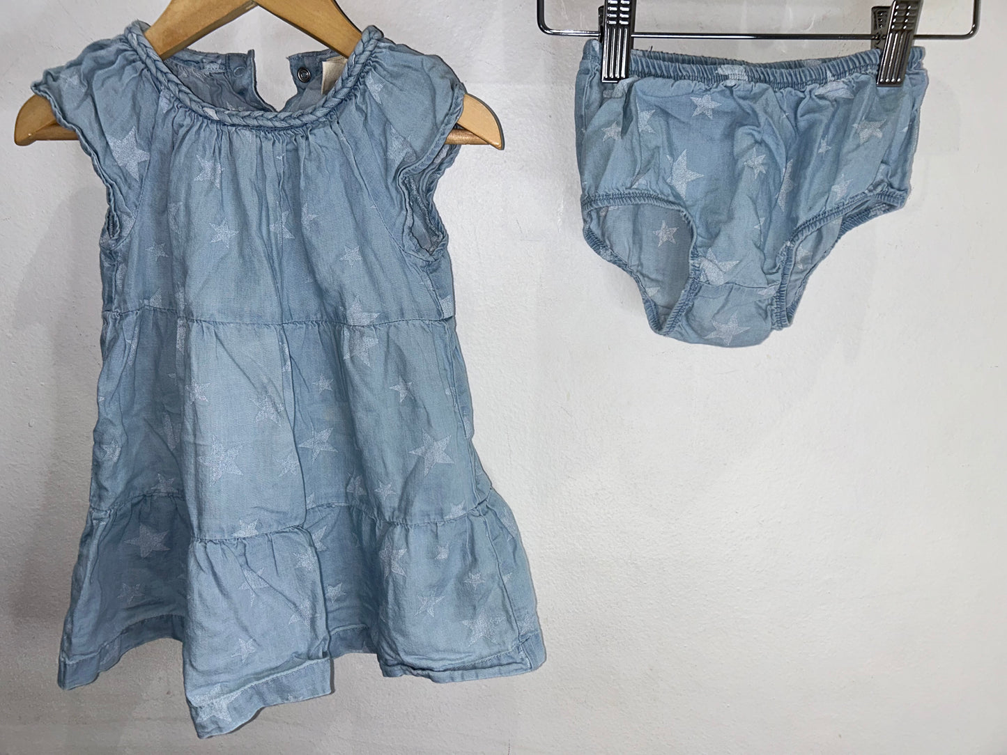 Chambre Dress and Diaper Cover 18m