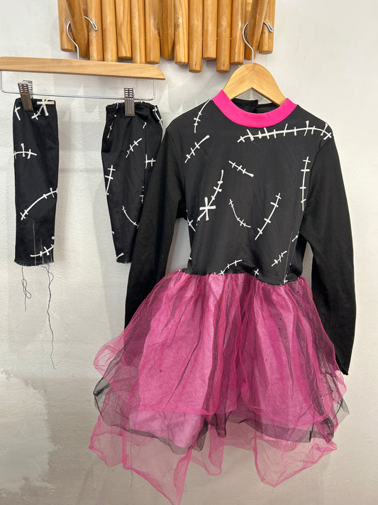 Pink and black zombie 6-8y
