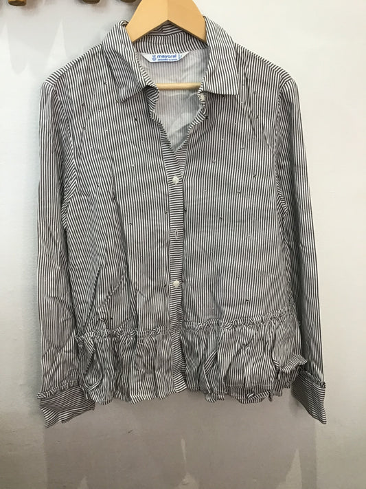 Sparkly stripe shirt blouse 12y