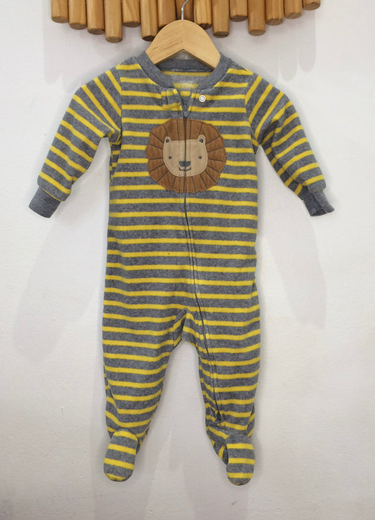 Lion fleecy sleeper 6m