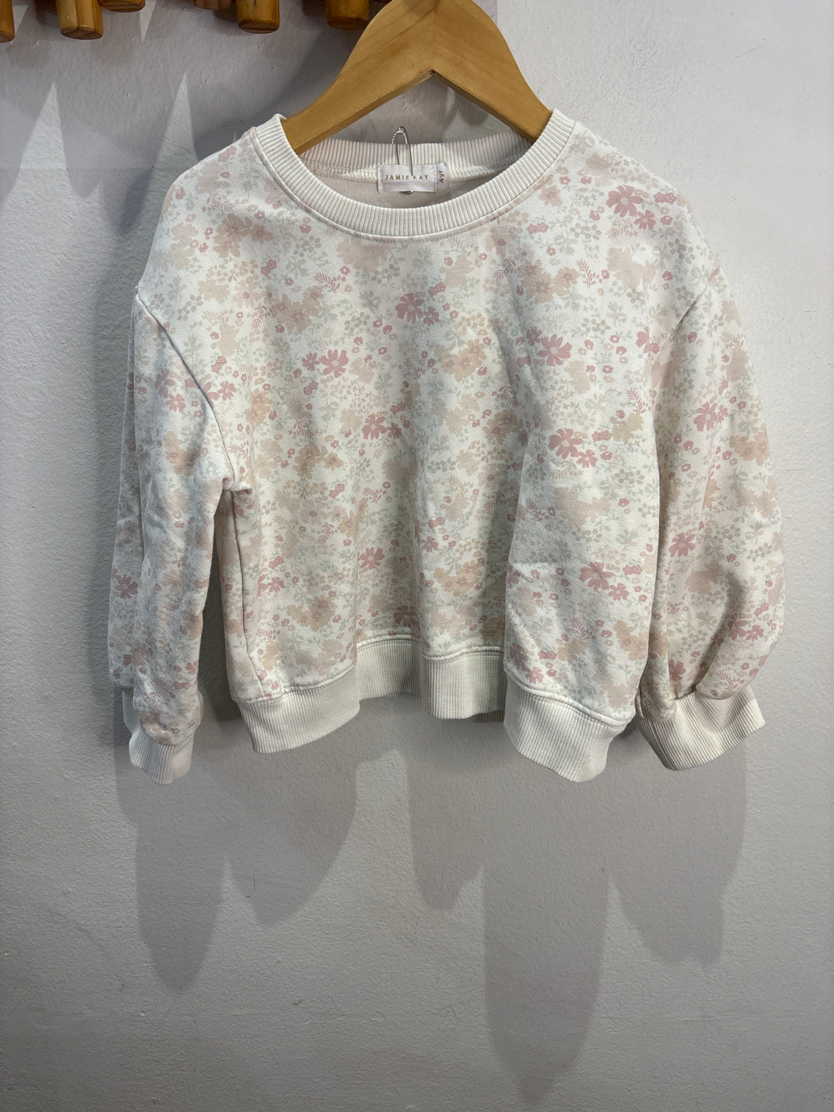 Jamie Kay floral pullover 4y