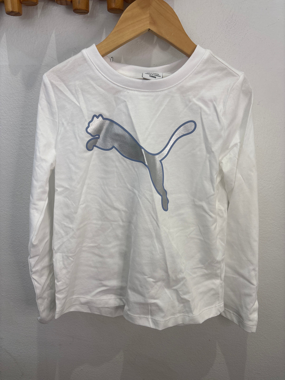 Puma sparkly logo longsleeve 5y