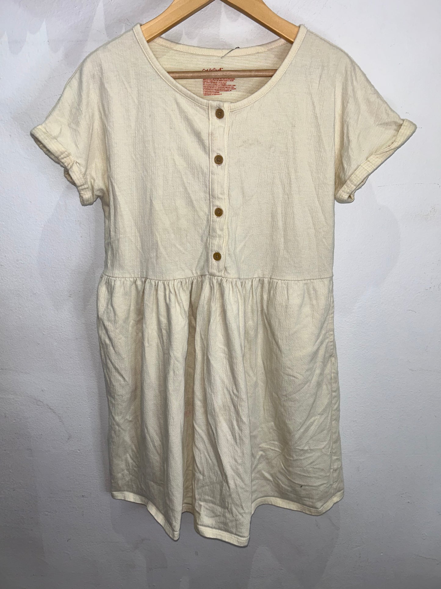 Cream dress 10-12y