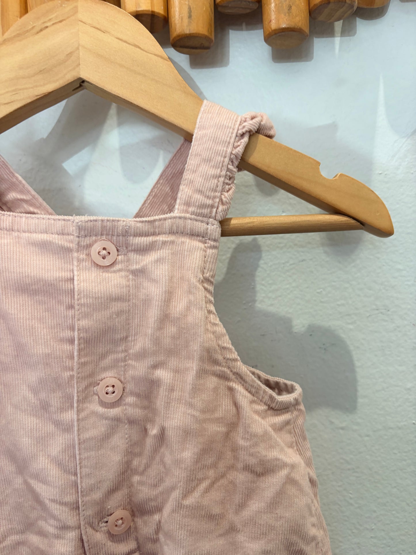 Pink corduroy romper 0-3m