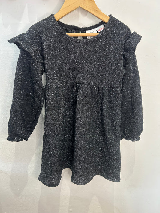 Black sparkly dress 4-5y