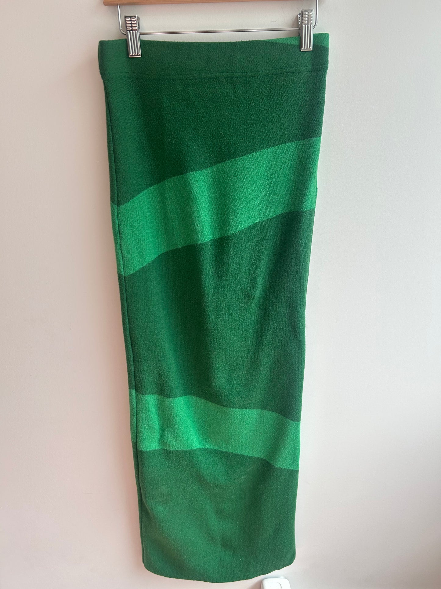 Green knit bandage dress (VGUC) S