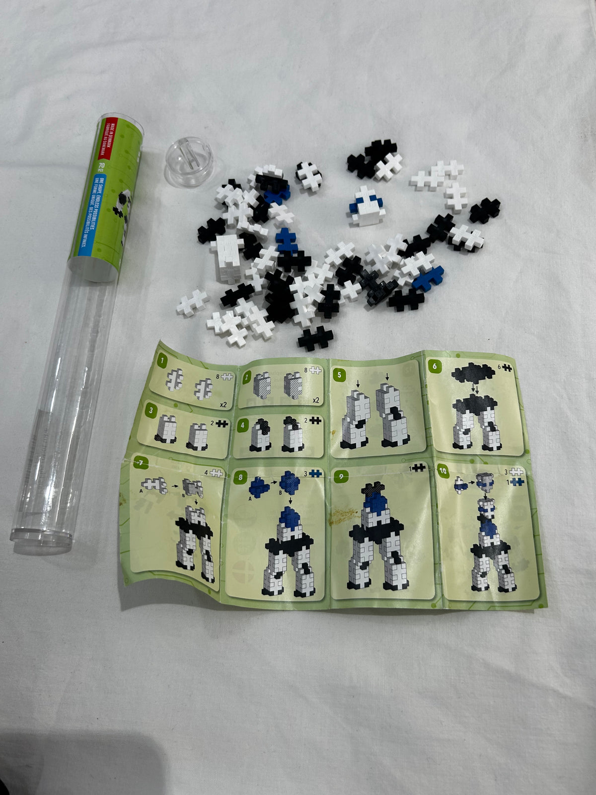 Plus Plus robot tube