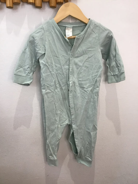 Light blue footless sleeper 4-6m