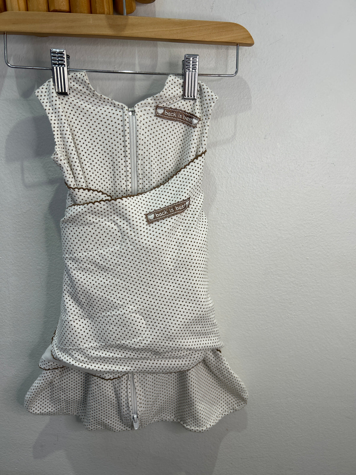Brown dots sleep swaddle - newborn