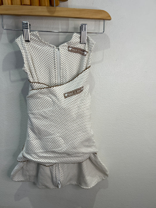 Brown dots sleep swaddle - newborn