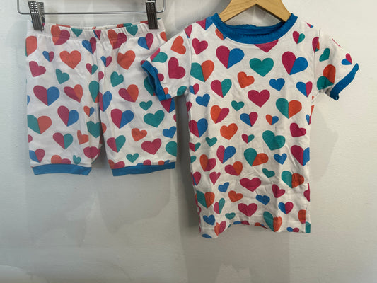 Hatley hearts shorty pyjamas 7y