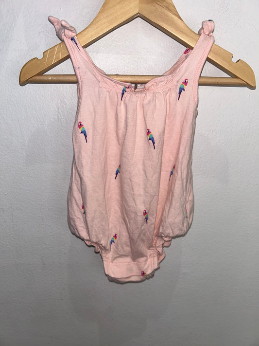 Parrots shorty romper 3-6m