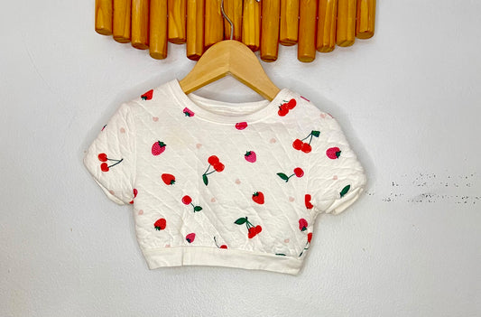 Berries short sleeve sweater 6m