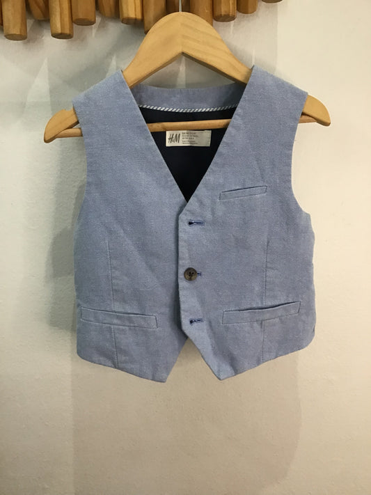 Vest blue 3-4y