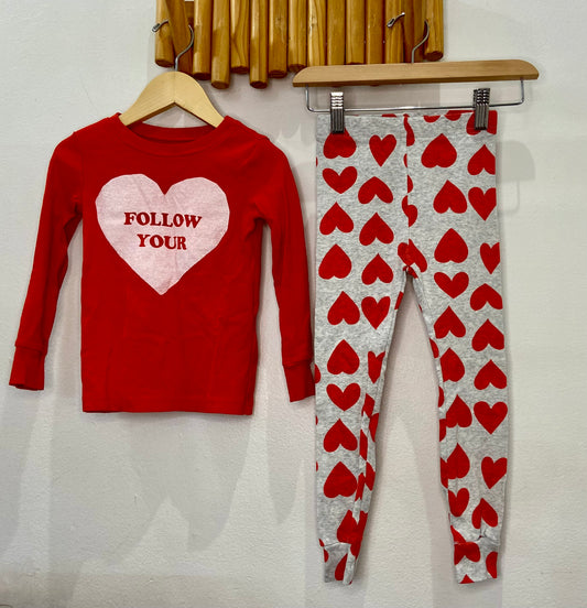 Follow your heart pyjamas 4y