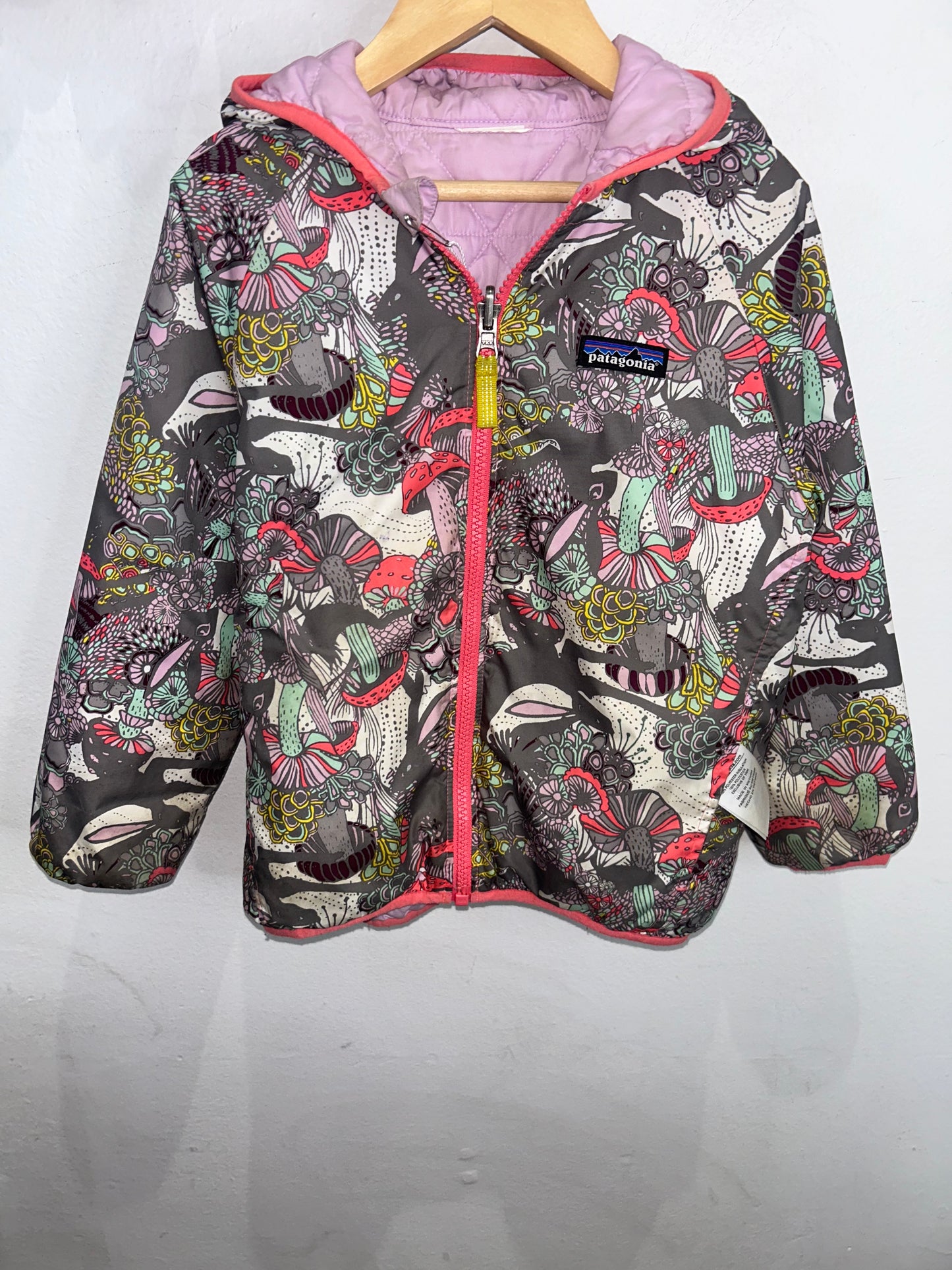 Patagonia down reversible jacket mushrooms 5y