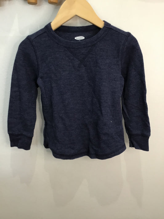 Longsleeve blue waffle 2y