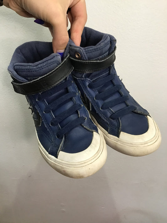 Y2 blue Converse leather hightops
