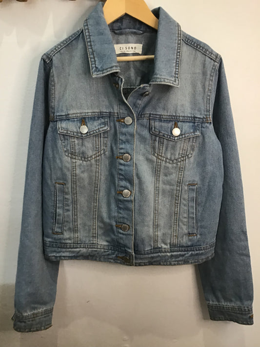 Lightwash denim jacket- adult S
