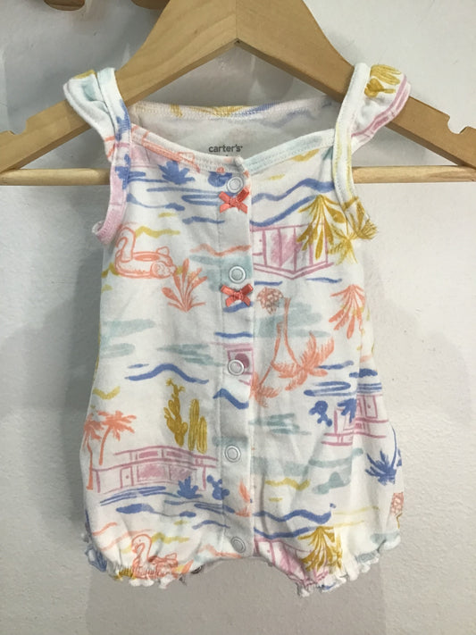 Romper beach vacay newborn