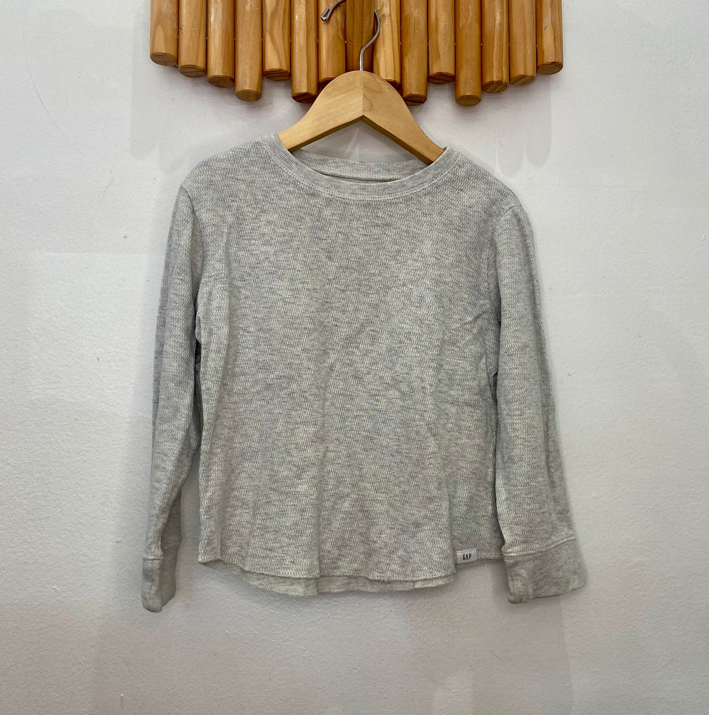 Light grey waffle knit 5y