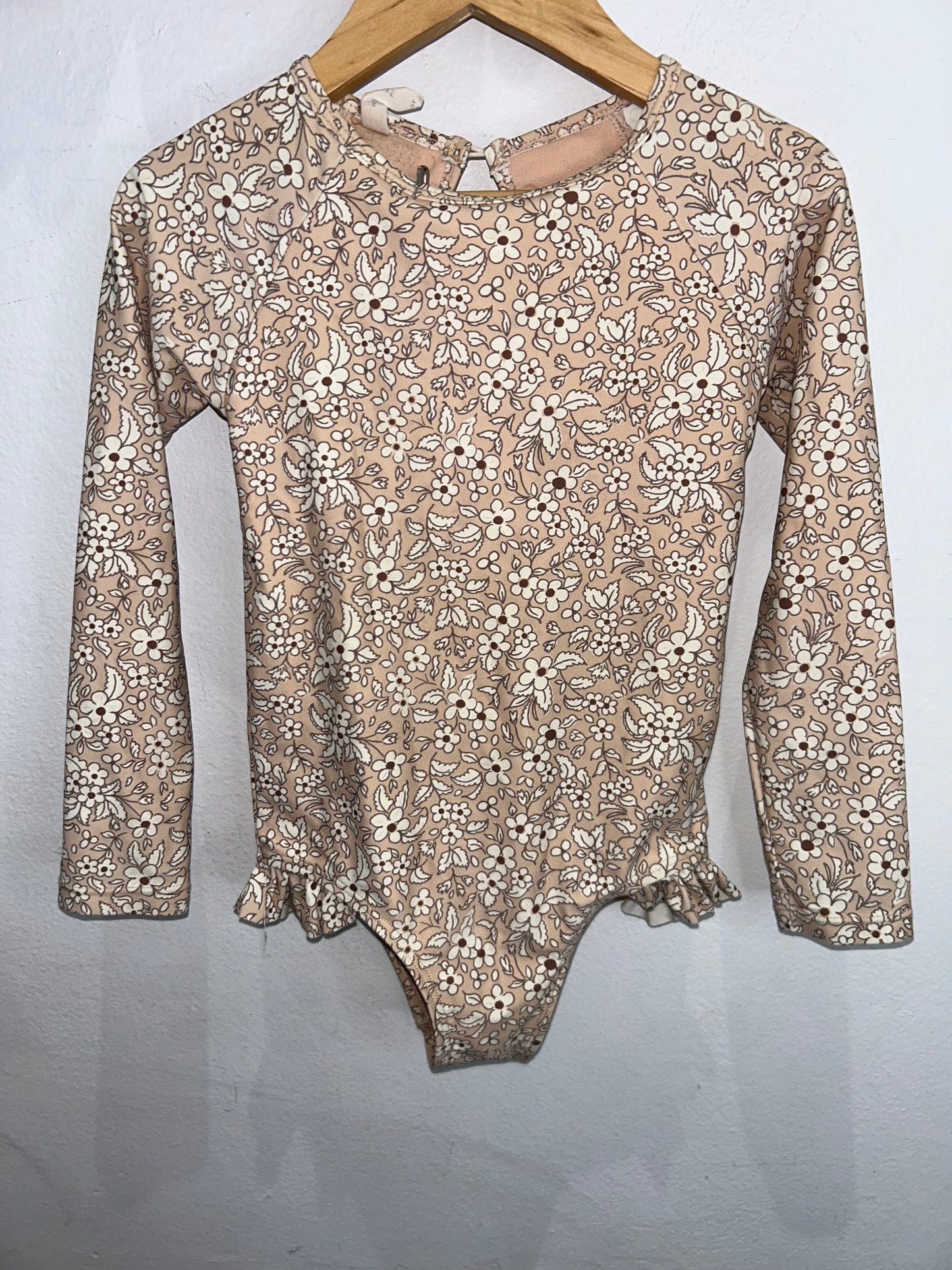 Quincy Mae brown swimsuit 4-5y