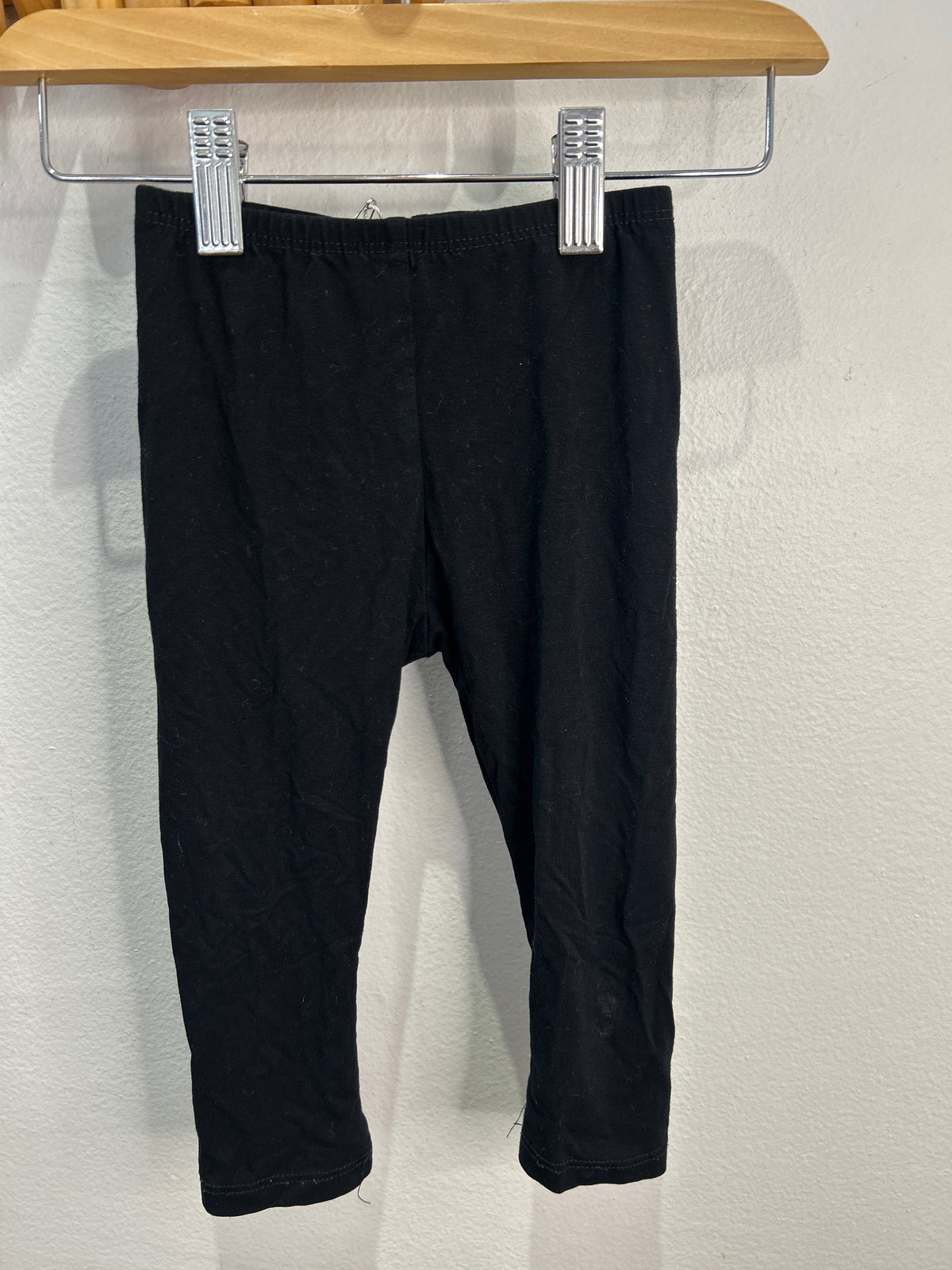 Minimioche black leggings 12-18m