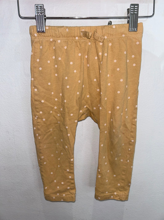 Yellow dots leggings 12-18m*