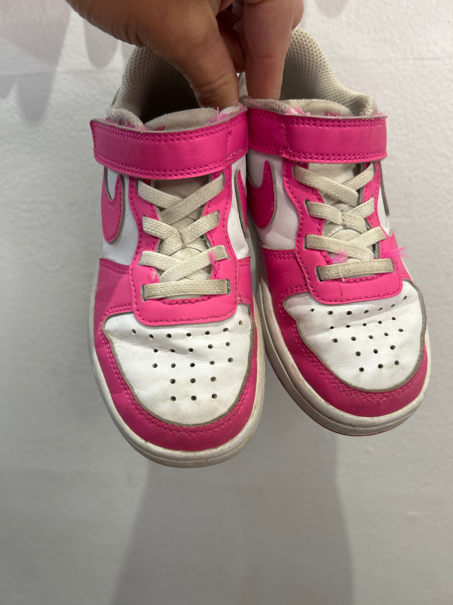 C11 pink and white Nikes