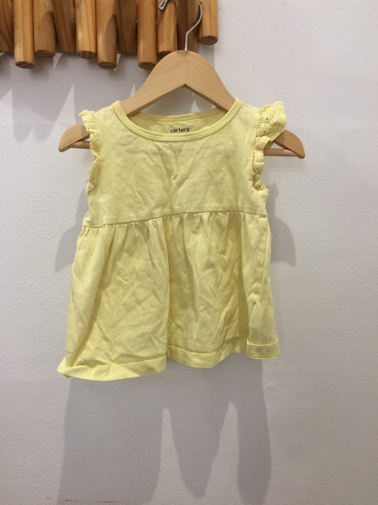 Yellow frilly a-line 2y