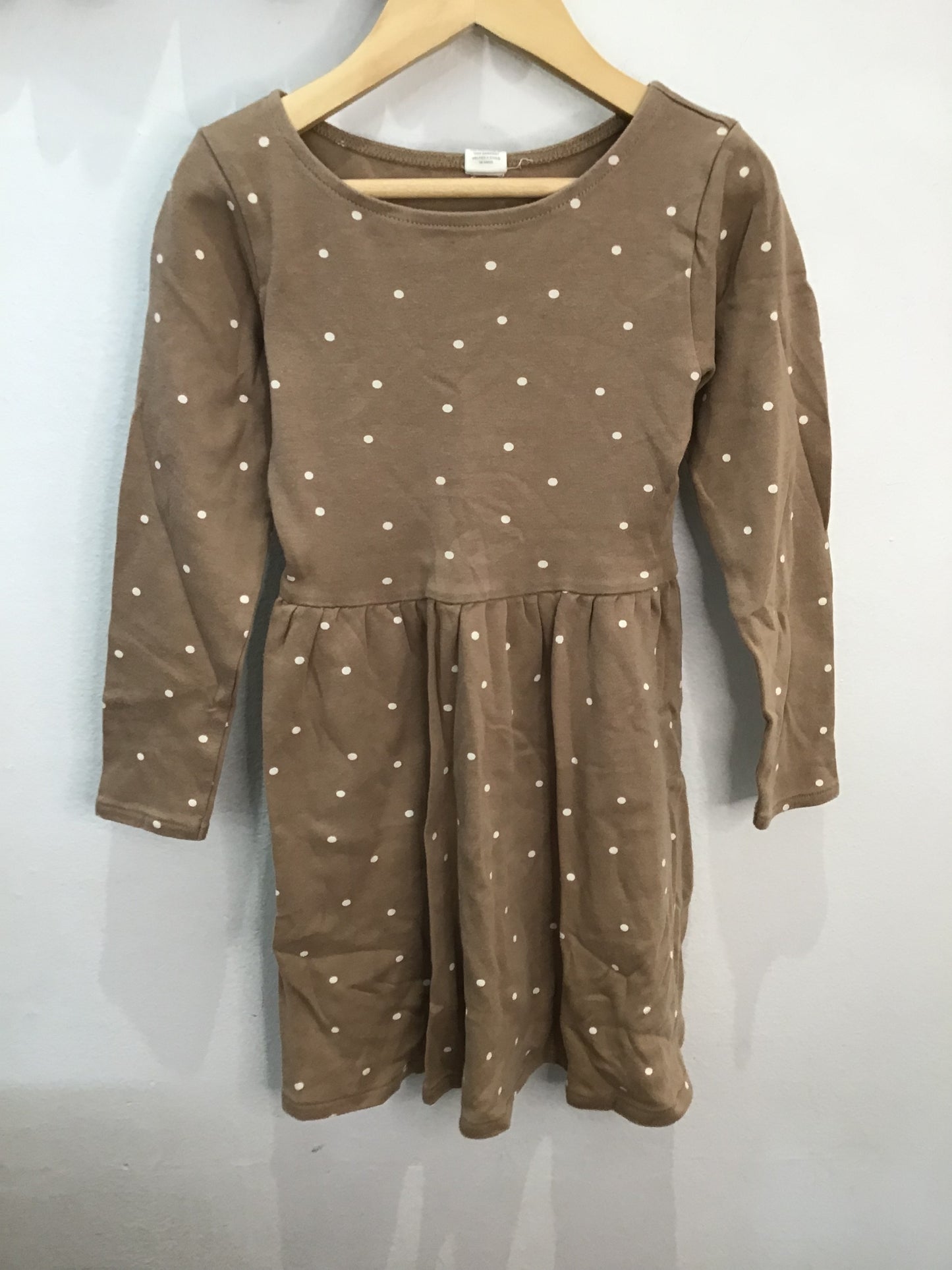 Dress brown dots 6y