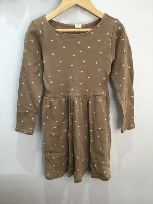 Dress brown dots 6y