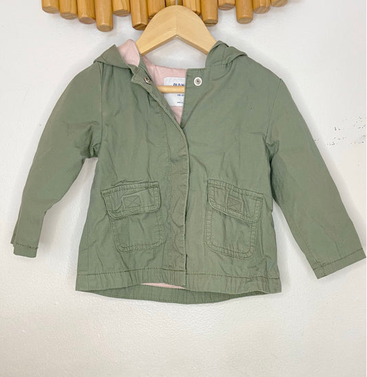 Olive canvas jacket 18-24m