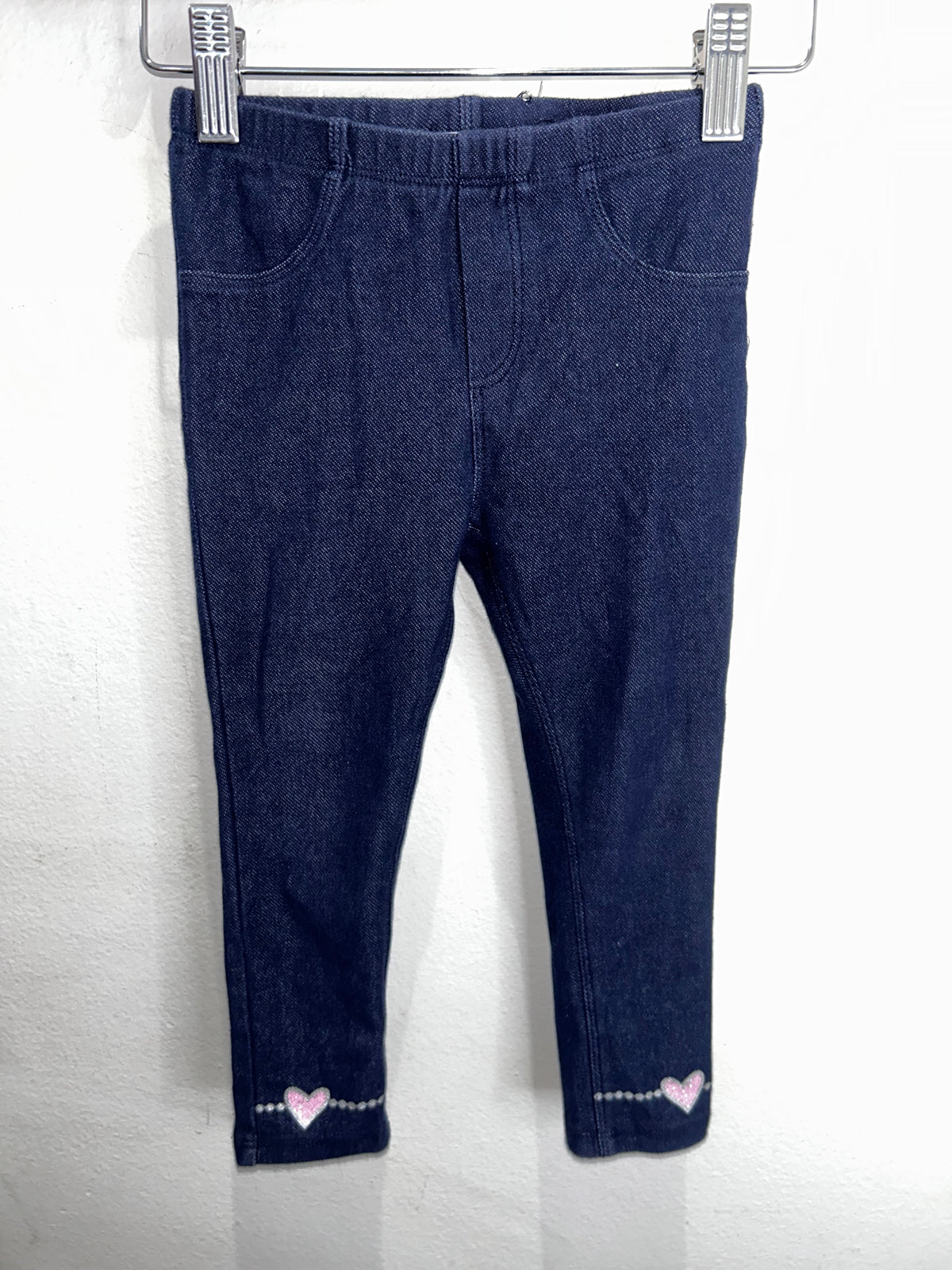 Heart detail jeggings 3y