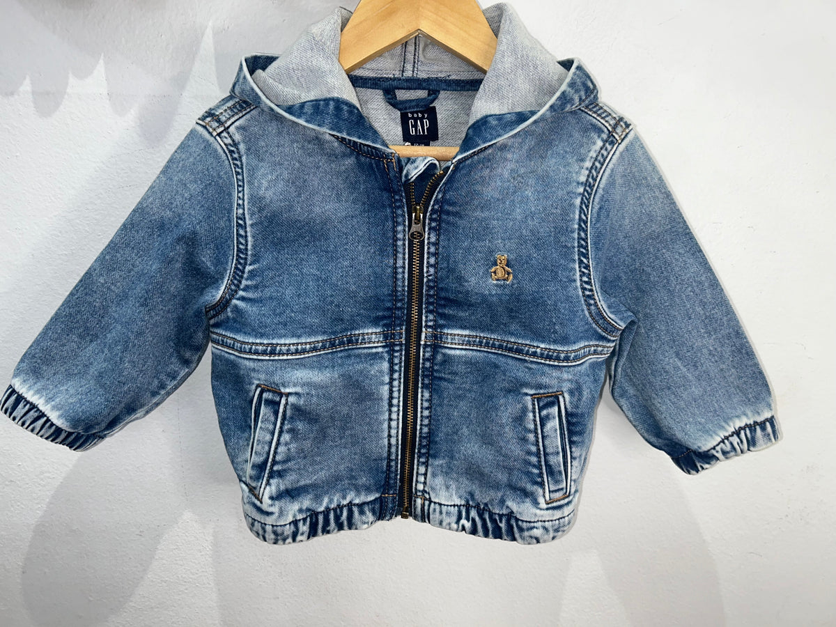 Stretchy denim sweatshirt 12-18m