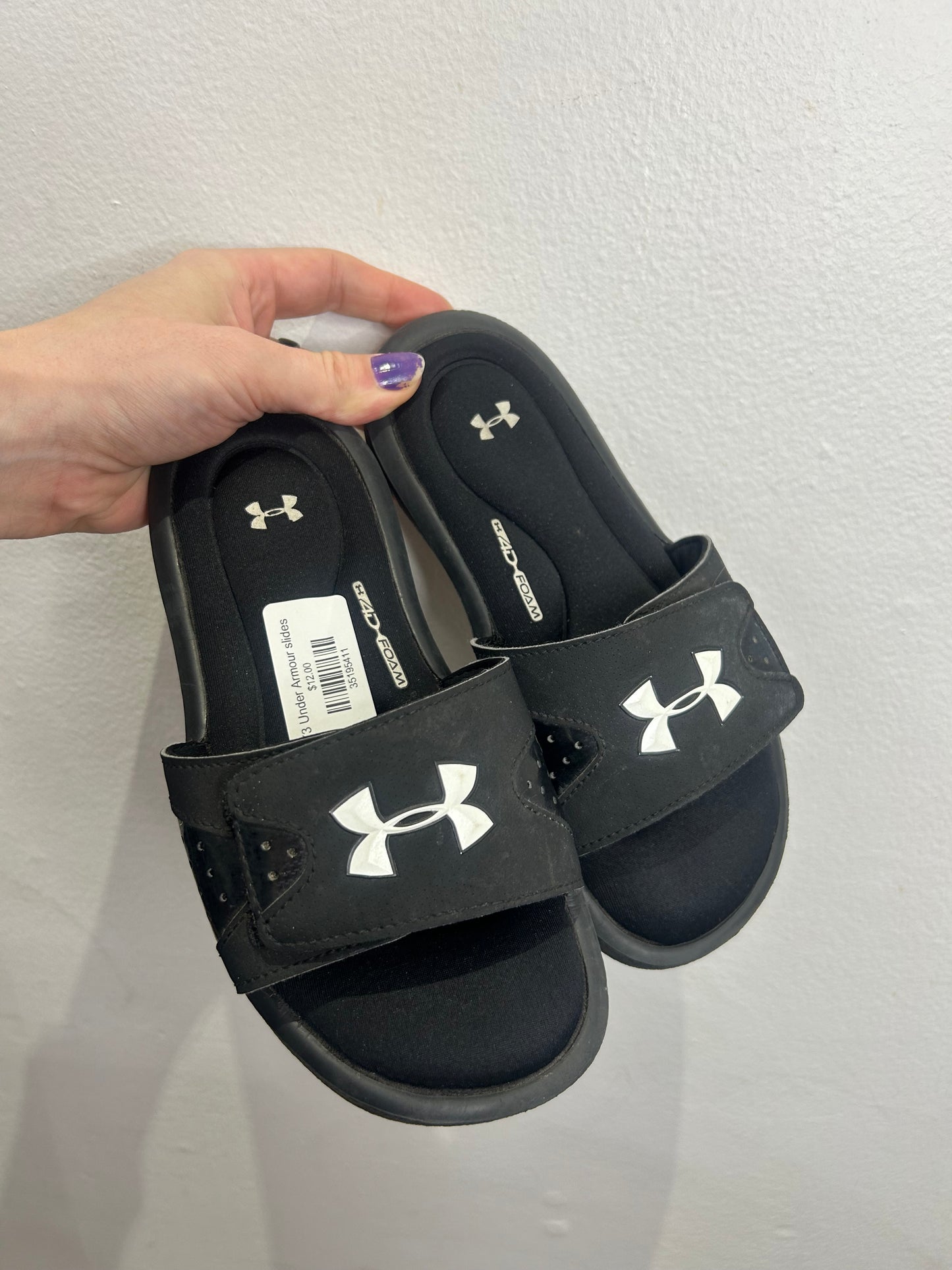 Y3 Under Armour slides