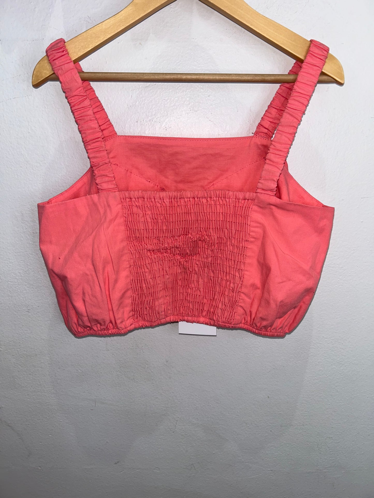 Peach bow croptop 13-14y