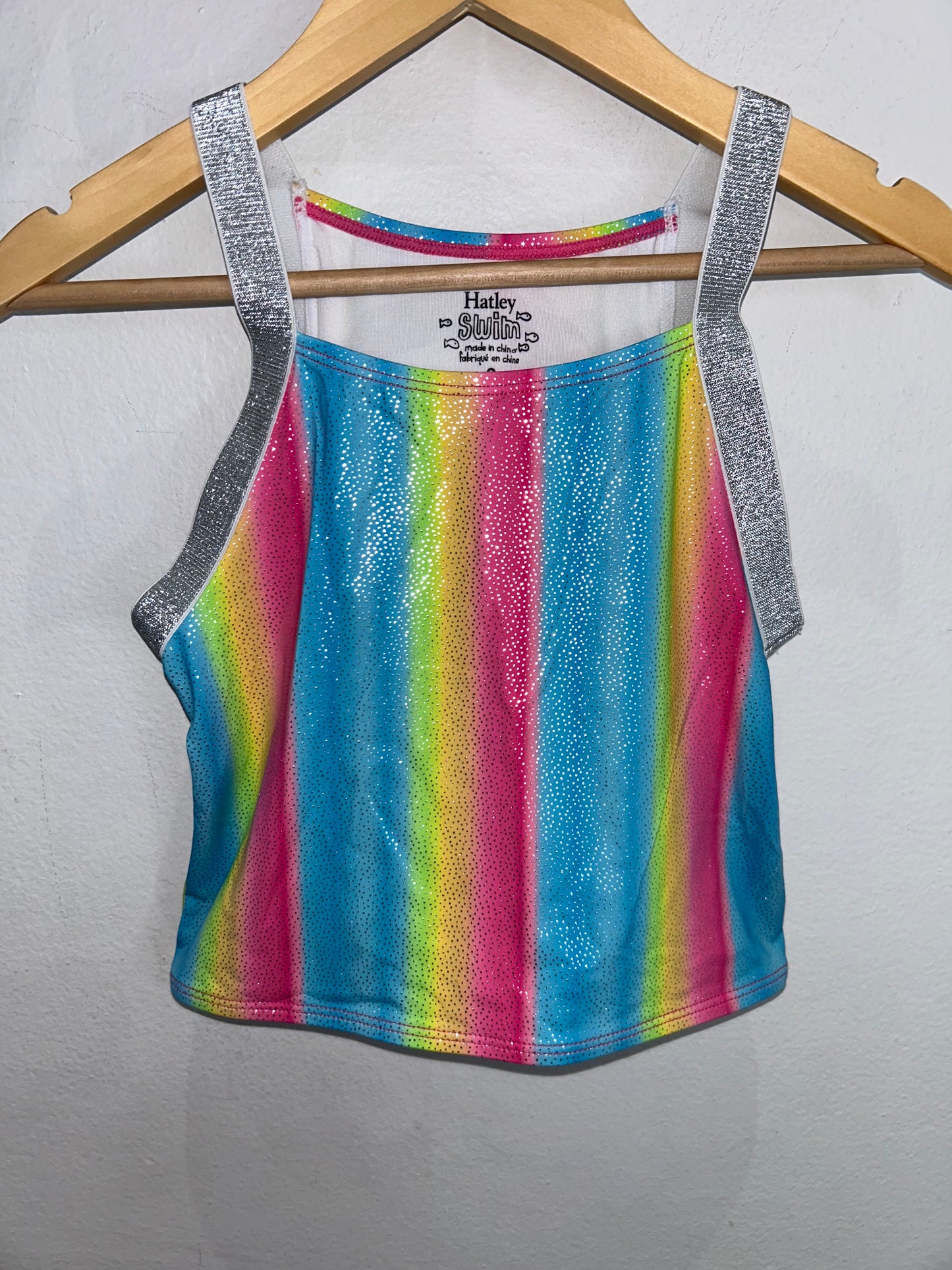 Hatley rainbow sparkle swimsuit 8y