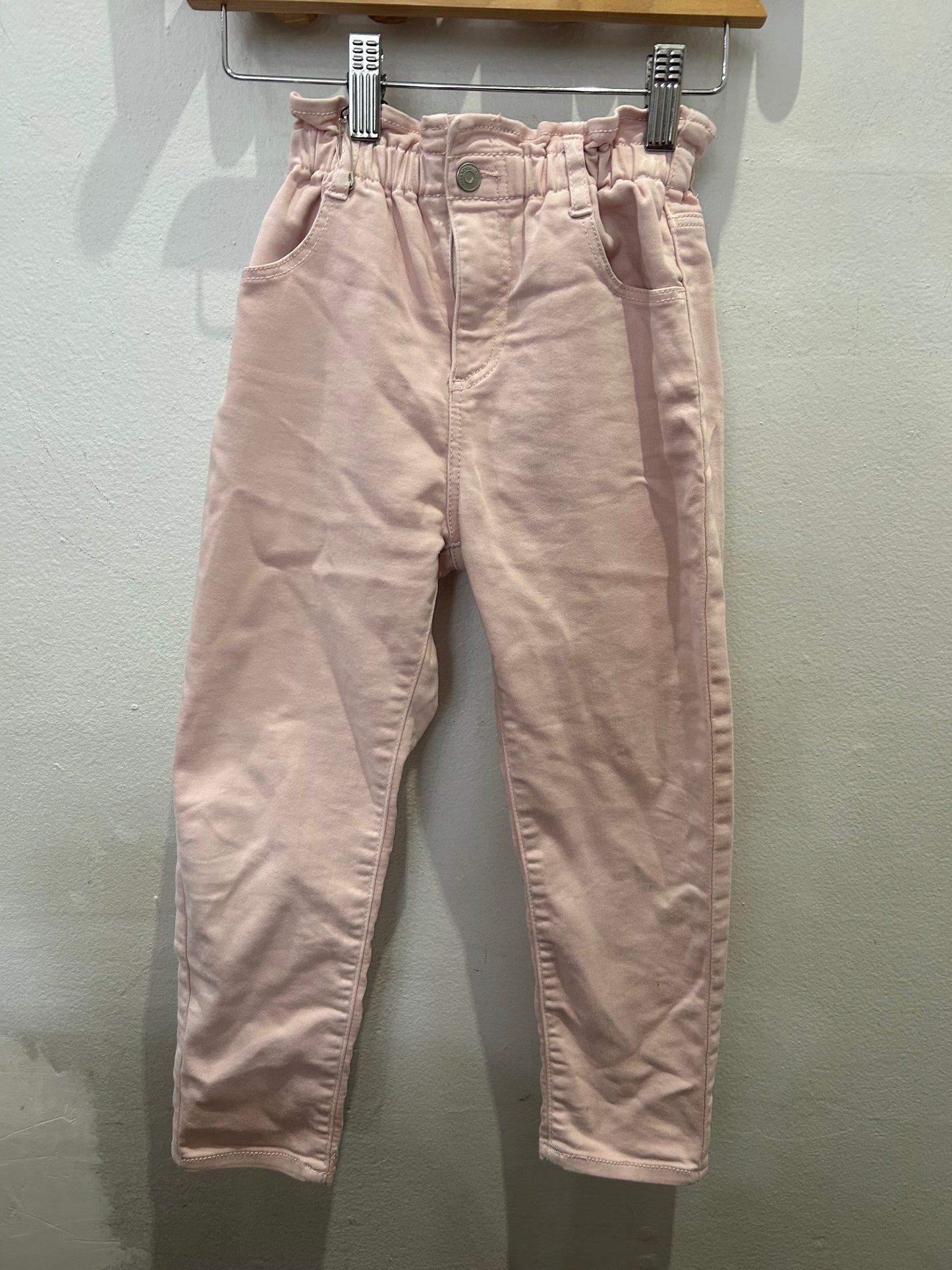 Pink paperbag pants 4-5y