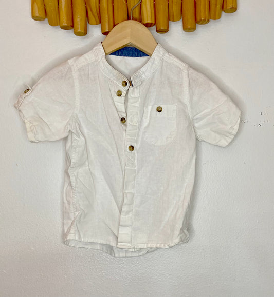 Mandarin collar short sleeve 23m*